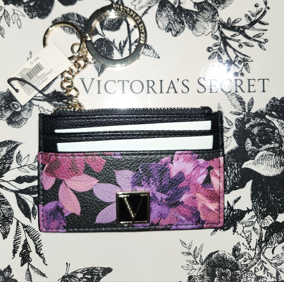 Victoria's Secret Floral Card Holder and Keychain Set - Picture 6 of 6
